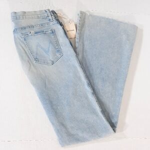 Mother The Super Cruiser Double Heel Fray Jeans in Nature of the Game